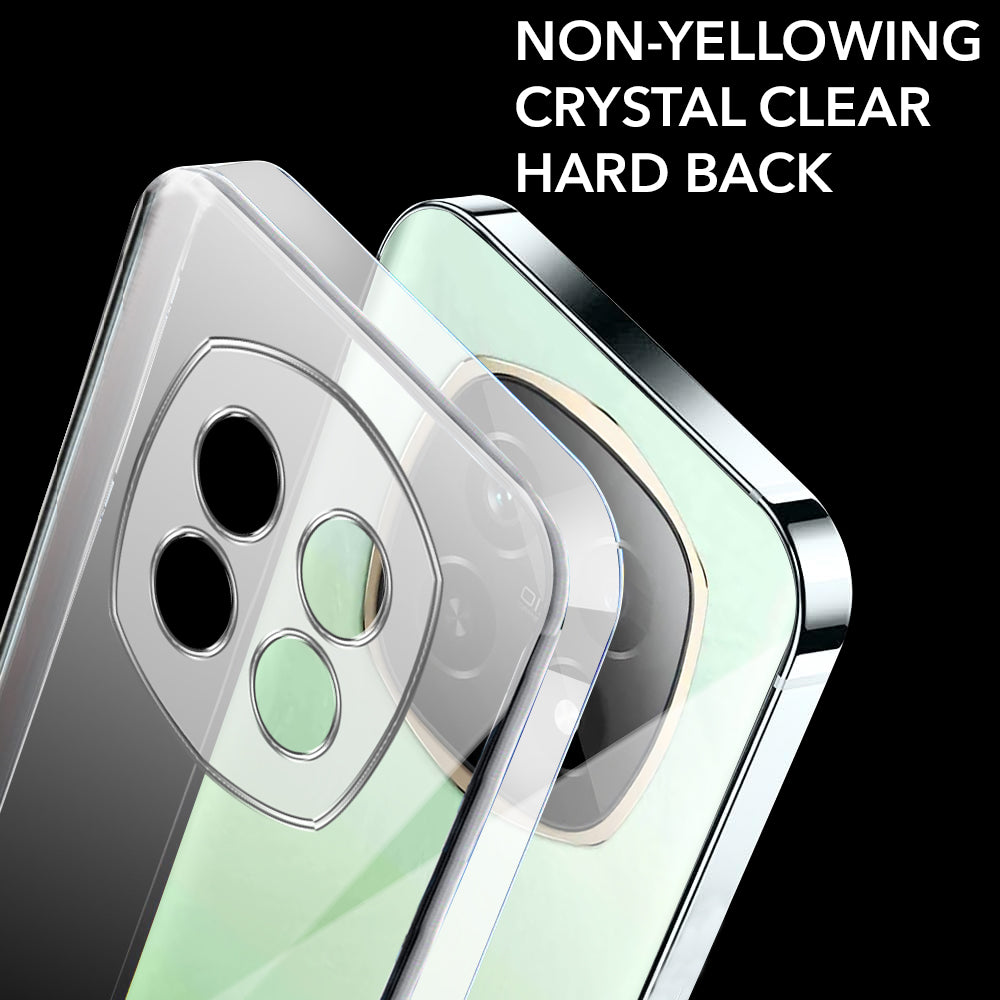 For Realme P2 Pro Back Cover Case (Hard Anti Yellow Clear Case | Sleek Hard Crystal Clear | Drop & Camera Protection | Shockproof Polycarbonate)