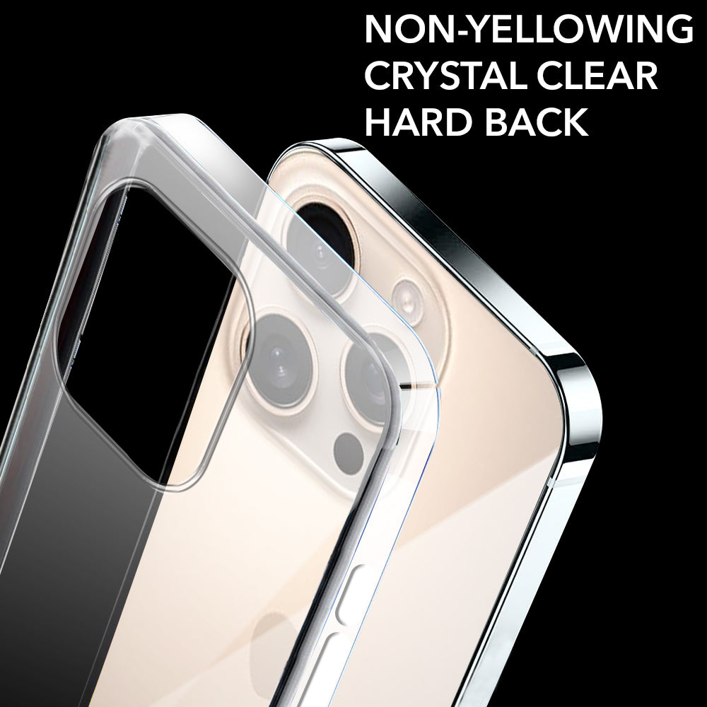 For Apple iPhone 16 Pro Back Cover (Hard Anti Yellow Clear Case | Drop & Camera Protection | Shockproof Polycarbonate)