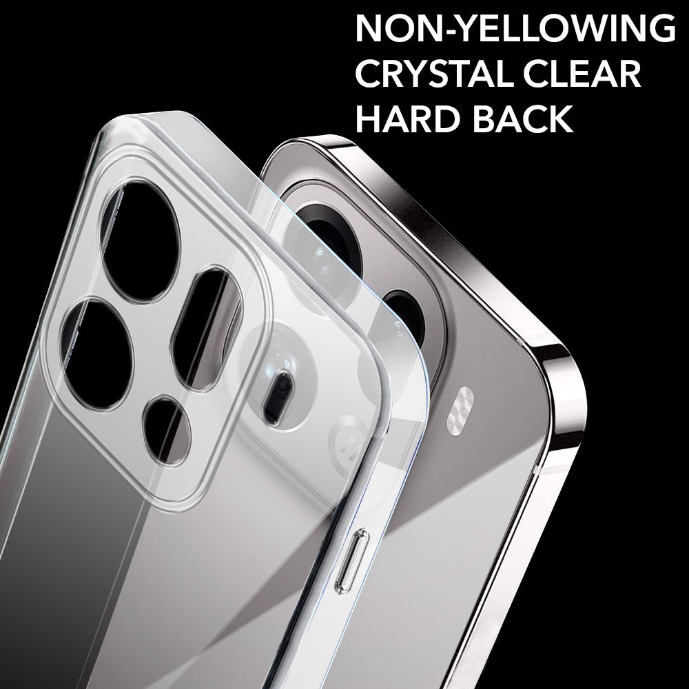 For Oppo Find X9 Pro Back Cover Case Lifetime Anti-Yellow Clear (Sleek Hard Crystal | Shockproof and Camera Protection)