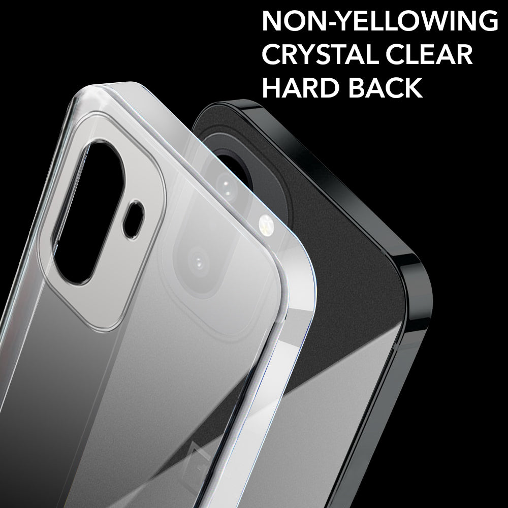 For OnePlus 15R Back Cover Case Lifetime Anti-Yellow Clear (Sleek Hard Crystal | Shockproof and Camera Protection)