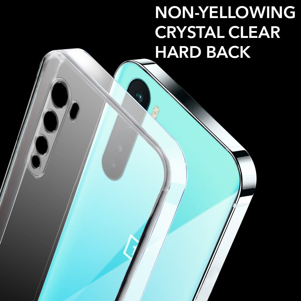 For Oneplus Nord 5G Back Cover Case (Hard Anti Yellow Clear Case | Sleek Hard Crystal Clear | Drop & Camera Protection | Shockproof Polycarbonate)