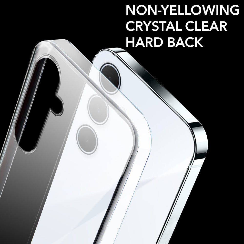 For Samsung Galaxy A35 5G Back Cover (Hard Anti Yellow Clear Case | Drop & Camera Protection | Shockproof Polycarbonate)