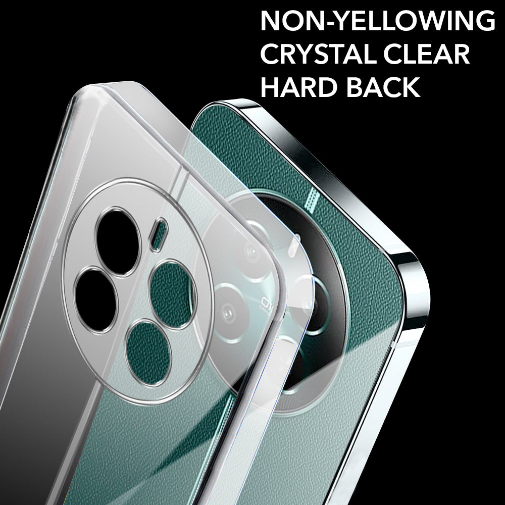 For Realme 12 Plus Back Cover Case (Hard Anti Yellow Clear Case | Drop & Camera Protection | Shockproof Polycarbonate)