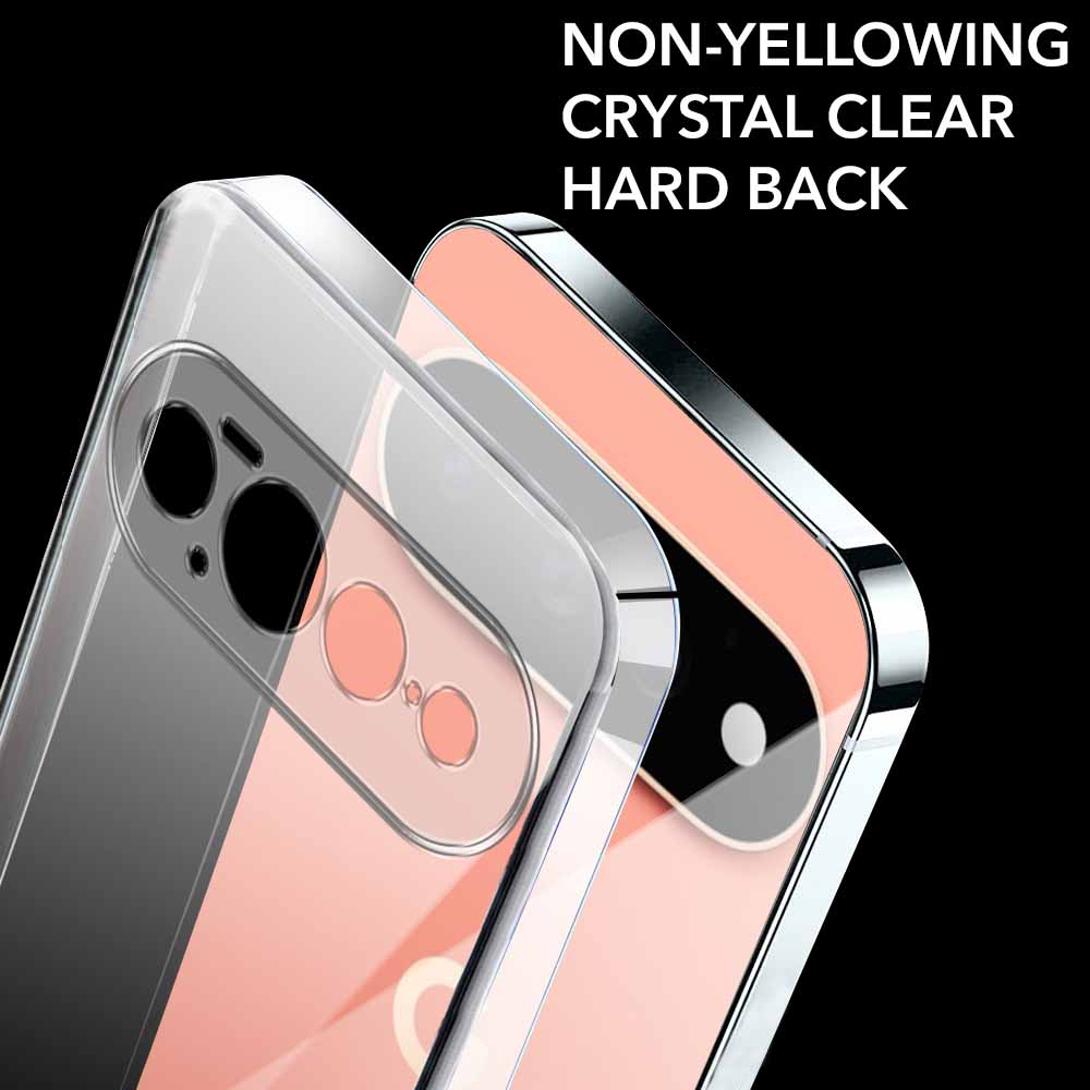 For Google Pixel 11 Pro XL Back Cover Case Lifetime Anti-Yellow Clear (Sleek Hard Crystal | Shockproof and Camera Protection)