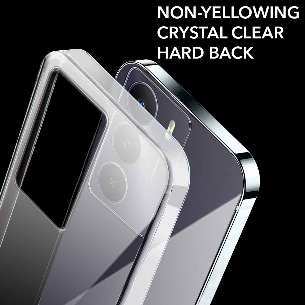 For Realme C73 5G Back Cover Case Lifetime Anti-Yellow Clear (Sleek Hard Crystal | Shockproof and Camera Protection)