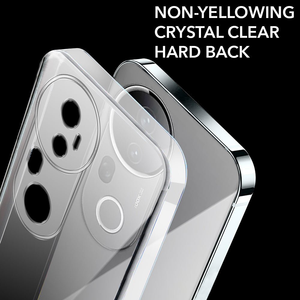 For Vivo T4 Ultra (Hard Anti Yellow Clear Case | Sleek Hard Crystal Clear | Drop & Camera Protection | Shockproof Polycarbonate)