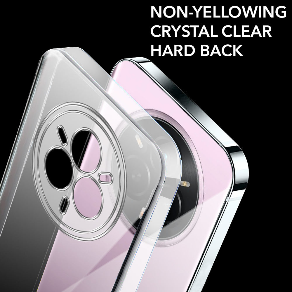 For Realme 14 Pro Lifetime Anti-Yellow Clear Back Cover Case (Sleek Hard Crystal | Shockproof and Camera Protection)