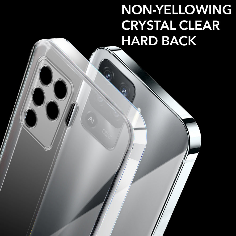 For Oppo Reno5 Lite | Reno 5 Lite  Back Cover Case (Hard Anti Yellow Clear Case | Drop & Camera Protection | Shockproof Polycarbonate)