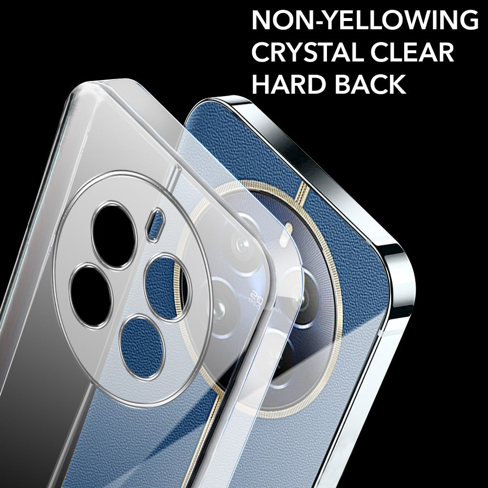 For Realme 12 Pro Plus | Realme 12 Pro Back Cover Case Lifetime Anti-Yellow Clear (Sleek Hard Crystal | Shockproof and Camera Protection)