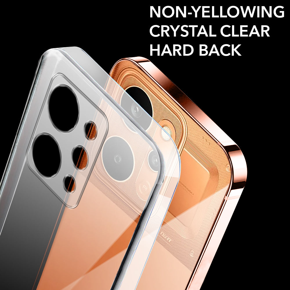 For Realme P4 Power 5G | Realme Narzo Power Back Cover Case Lifetime Anti-Yellow Clear (Sleek Hard Crystal | Shockproof and Camera Protection)