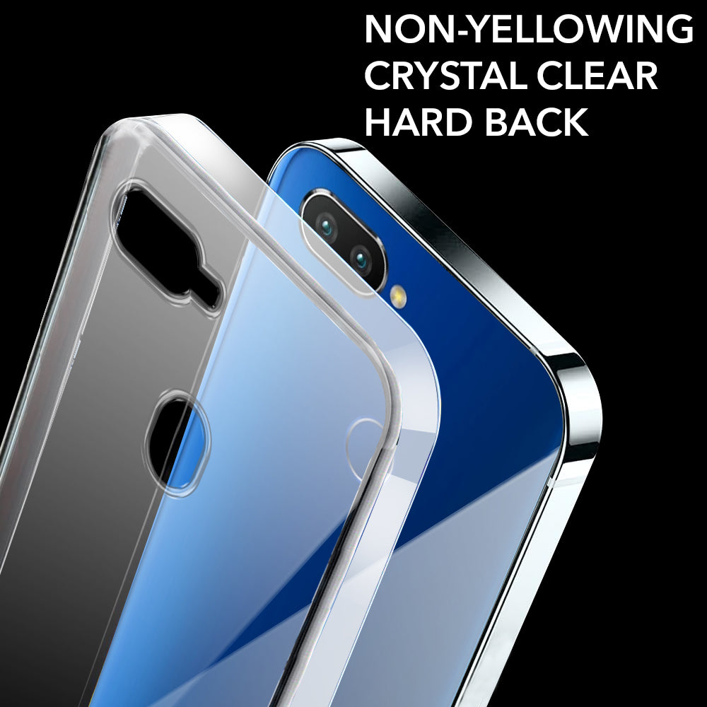 For Realme 2 Pro | Realme U1 Back Cover Case Lifetime Anti-Yellow Clear (Sleek Hard Crystal | Shockproof and Camera Protection)