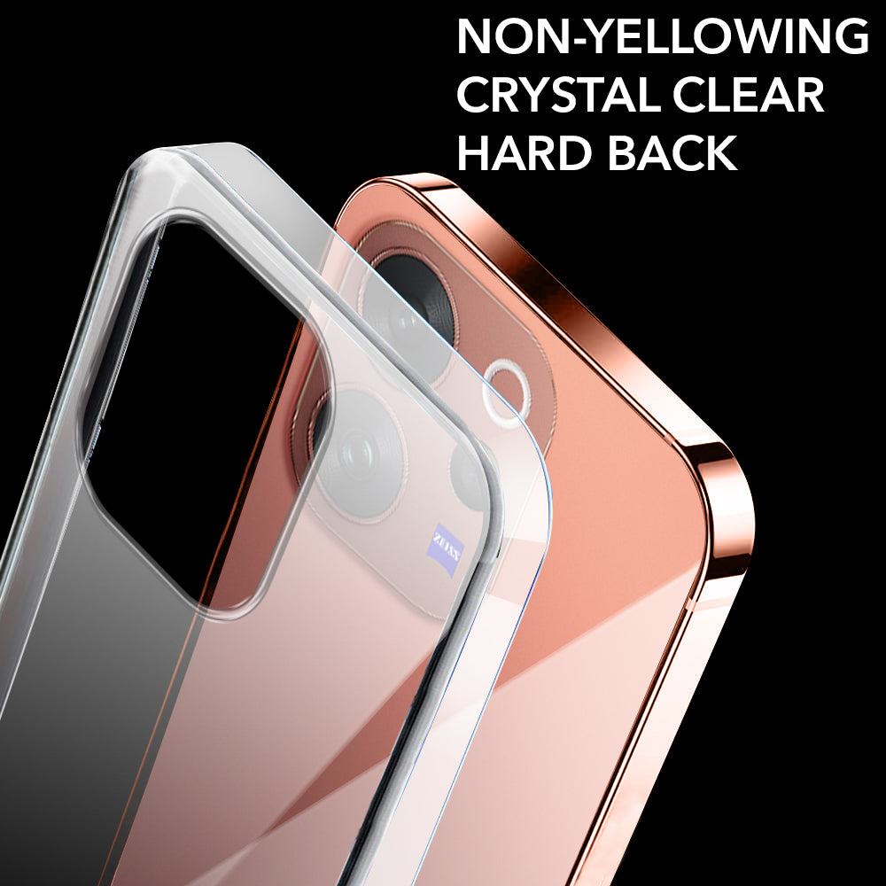 For Vivo V70 | Vivo V70 Elite 5G Back Cover Case Lifetime Anti-Yellow Clear (Sleek Hard Crystal | Shockproof and Camera Protection)