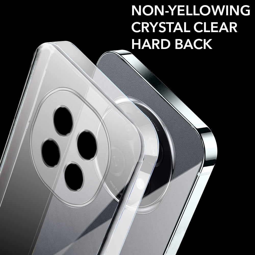 For Oppo F29 Pro Back Cover Case (Hard Anti Yellow Clear Case | Sleek Hard Crystal Clear | Drop & Camera Protection | Shockproof Polycarbonate)