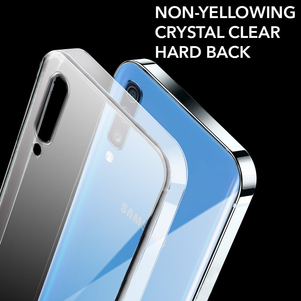 For Samsung Galaxy A70 | A70s Back Cover Case Lifetime Anti-Yellow Clear (Sleek Hard Crystal | Shockproof and Camera Protection)