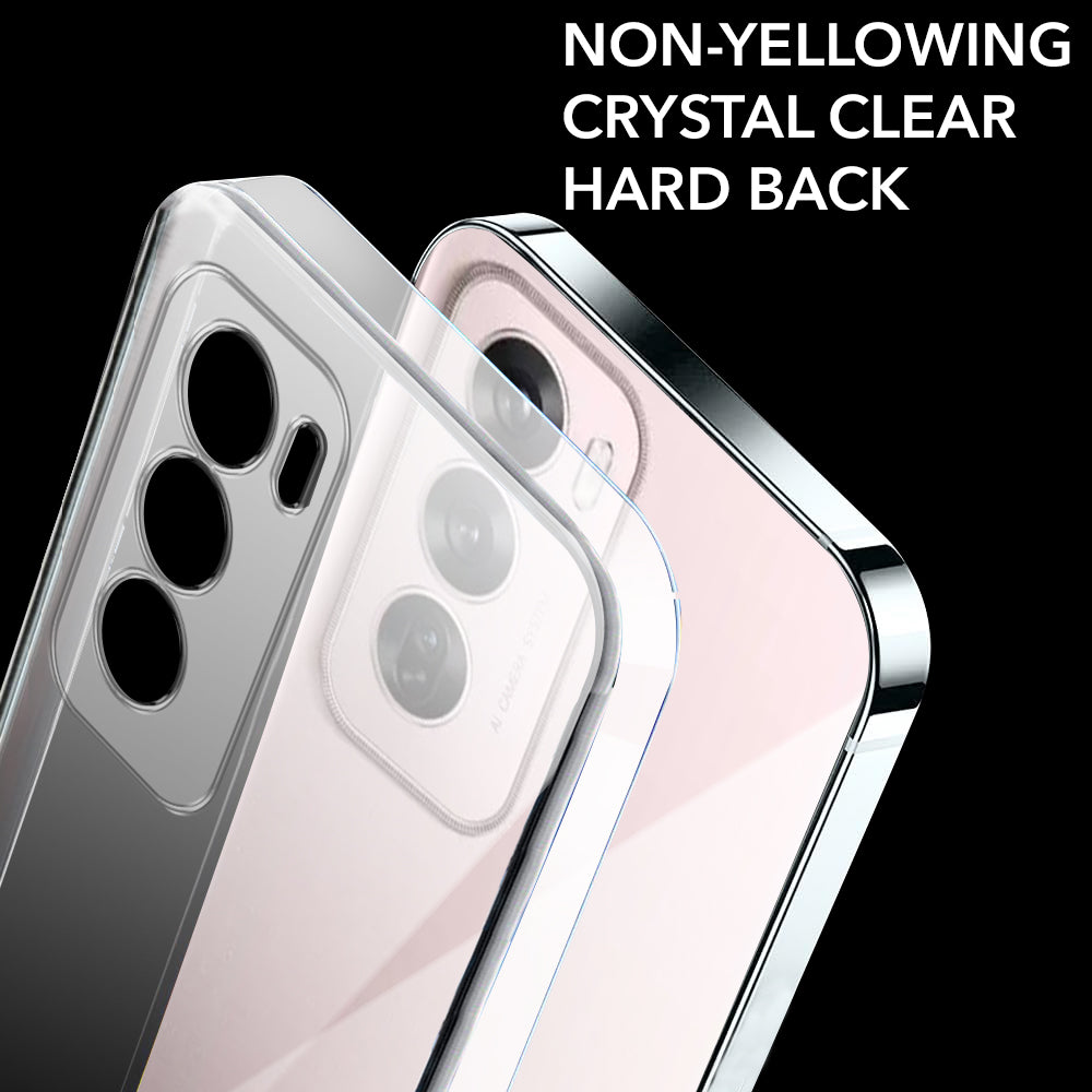 For Oppo Reno12 Pro 5G | Oppo Reno 12 Pro 5G Back Cover (Hard Anti Yellow Clear Case | Drop & Camera Protection | Shockproof Polycarbonate)