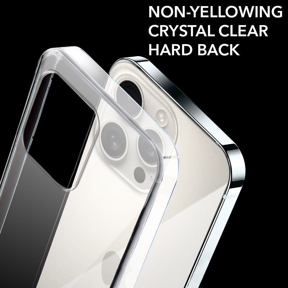 For Apple iPhone 16 Pro Max Back Cover (Hard Anti Yellow Clear Case | Drop & Camera Protection | Shockproof Polycarbonate)
