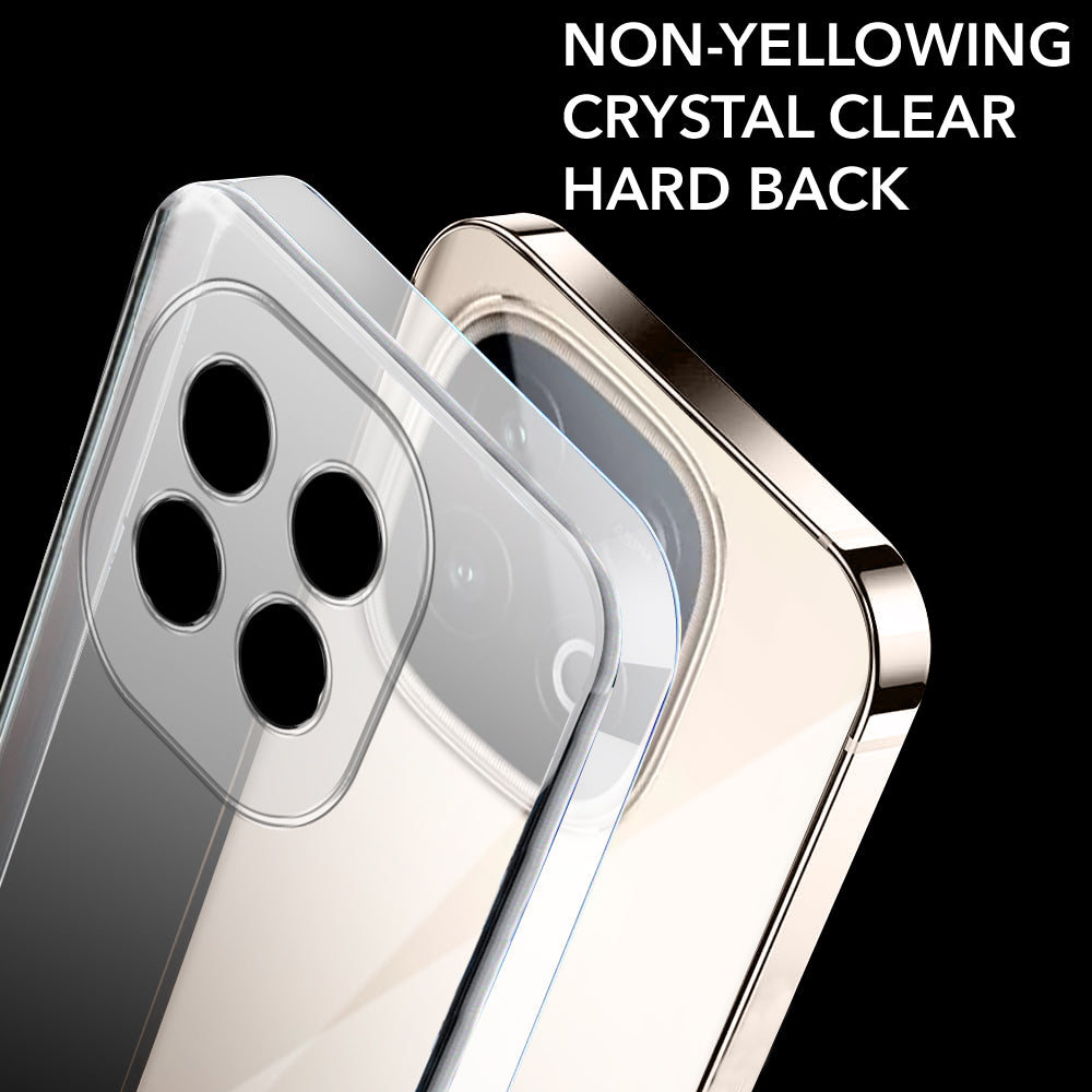 For Vivo iQOO Neo 10 Back Cover Case Lifetime Anti-Yellow Clear (Sleek Hard Crystal | Shockproof and Camera Protection