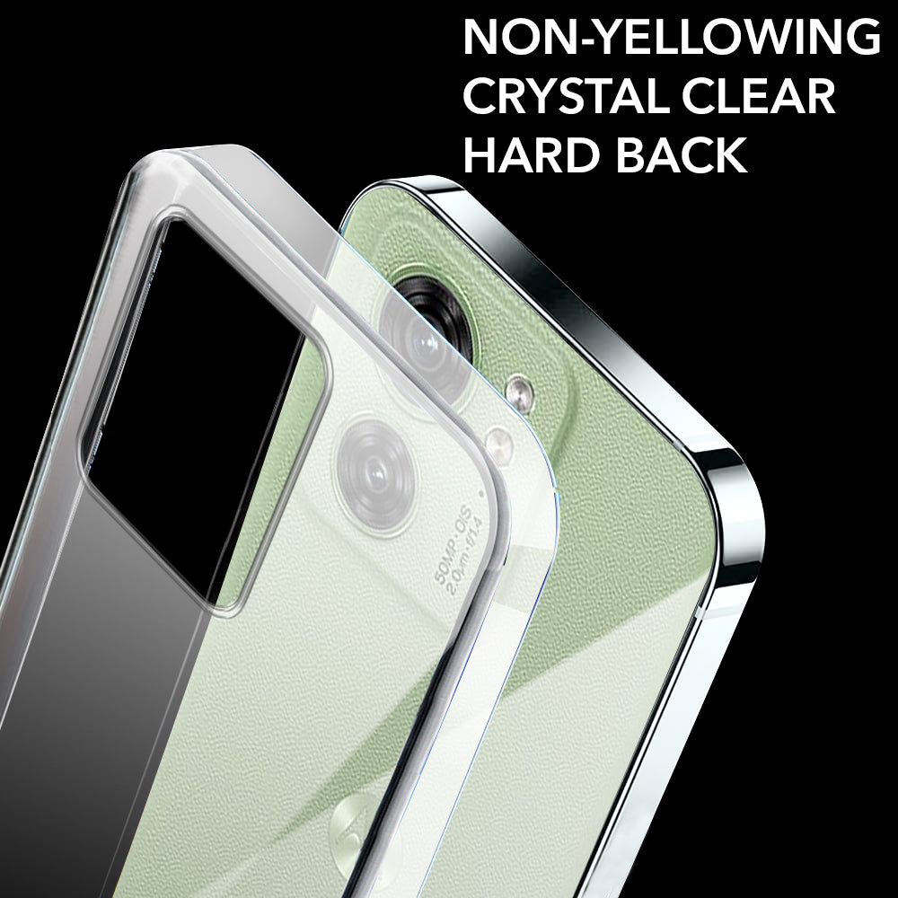 For Motorola Moto Edge 40 Back Cover Case (Hard Anti Yellow Clear Case | Drop & Camera Protection | Shockproof Polycarbonate)