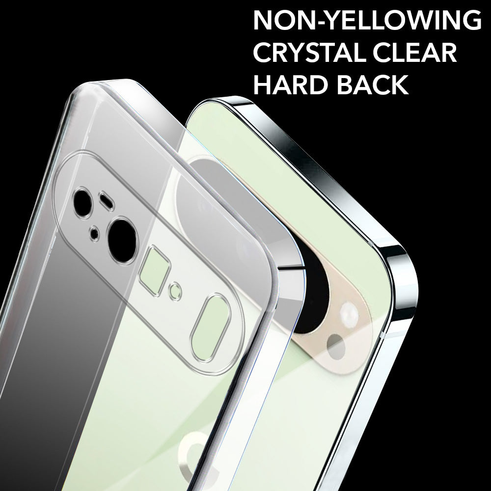 For Google Pixel 10 Pro XL Lifetime Anti-Yellow Clear Back Cover Case (Sleek Hard Crystal | Shockproof and Camera Protection)