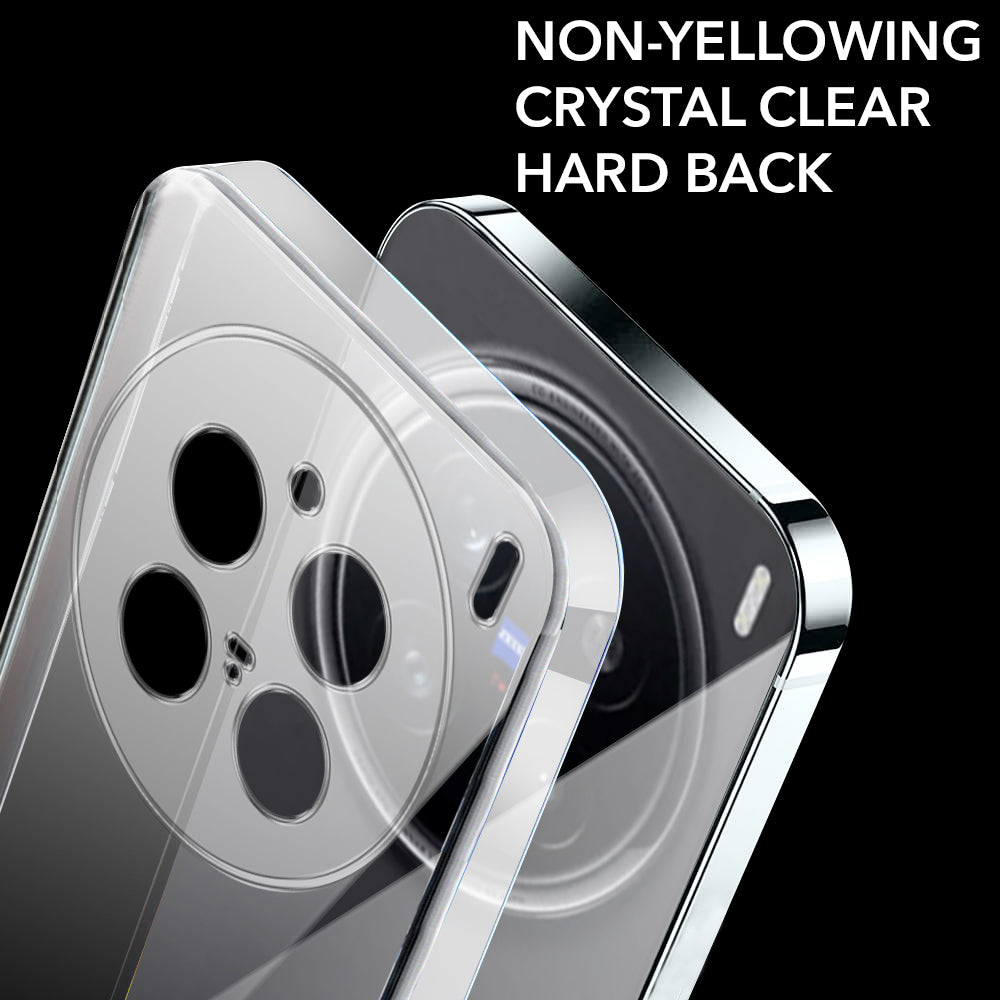 For Vivo X200 Pro 5G  Back Cover Case (Hard Anti Yellow Clear Case | Sleek Hard Crystal Clear | Drop & Camera Protection | Shockproof Polycarbonate)