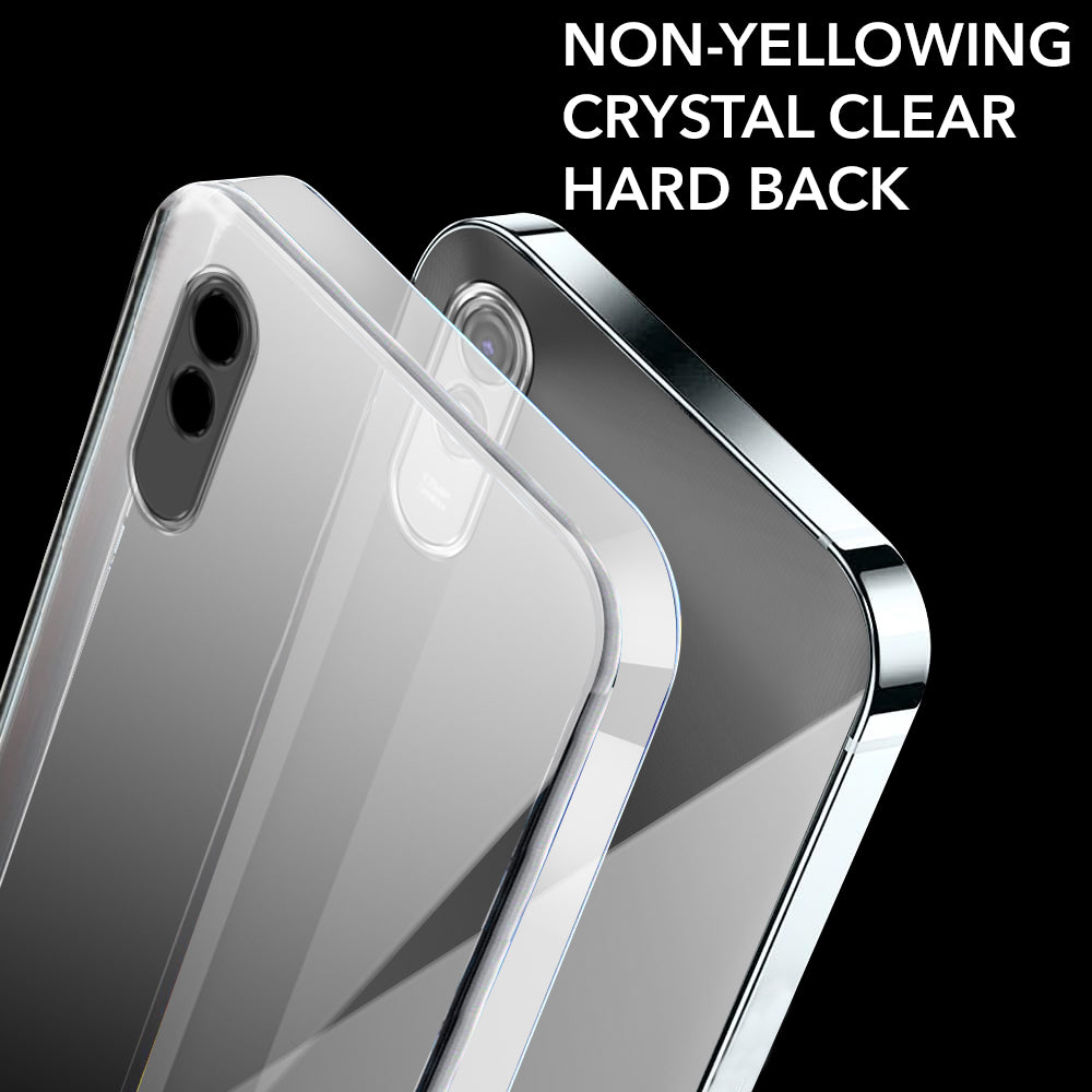 For Xiaomi Mi Redmi 9A | Redmi 9i (Hard Anti Yellow Clear Case | Sleek Hard Crystal Clear | Drop & Camera Protection | Shockproof Polycarbonate)