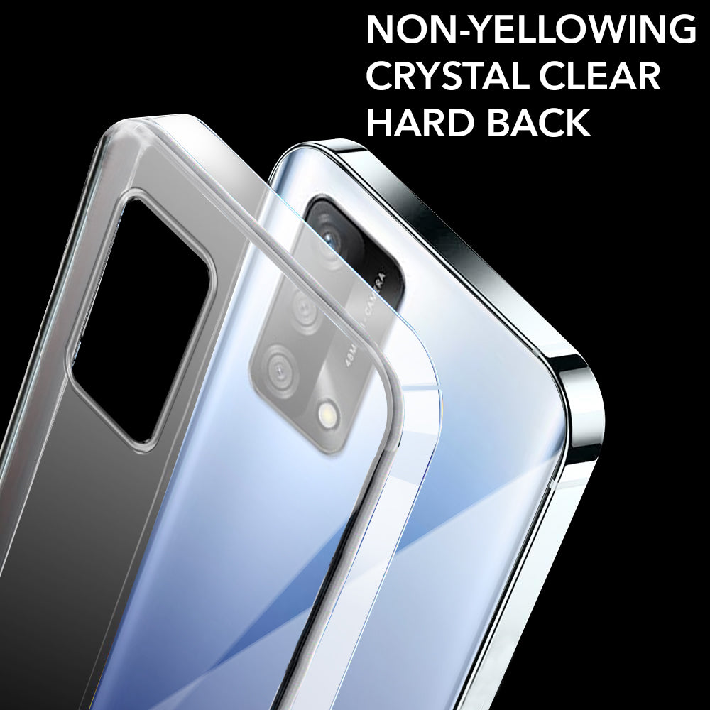 For Oppo F19 | F19s Back Cover Case (Hard Anti Yellow Clear Case | Drop & Camera Protection | Shockproof Polycarbonate)