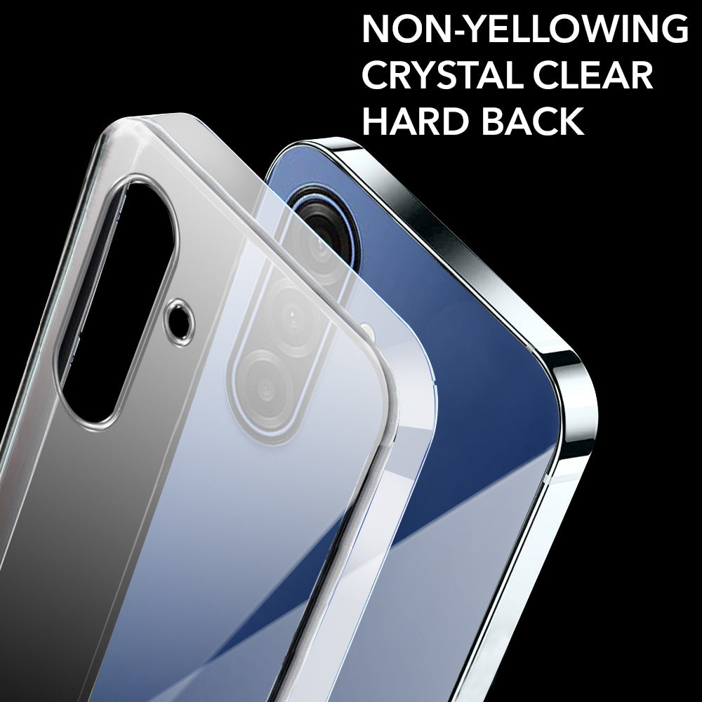 For Samsung Galaxy A17 5G | Samsung Galaxy F17 | Samsung Galaxy M17 Lifetime Anti-Yellow Clear Back Cover Case (Sleek Hard Crystal | Shockproof and Camera Protection)