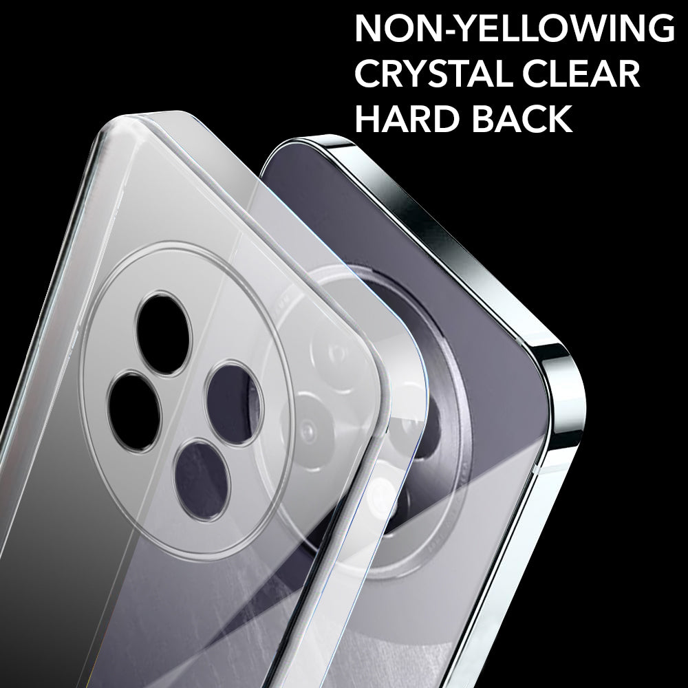 For Realme 13 Plus Back Cover Case (Hard Anti Yellow Clear Case | Sleek Hard Crystal Clear | Drop & Camera Protection | Shockproof Polycarbonate)