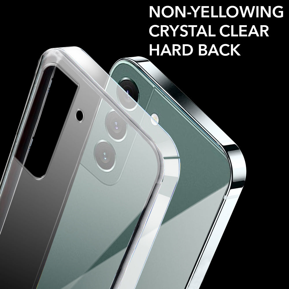 For Samsung Galaxy S22 Plus 5G Back Cover Case (Hard Anti Yellow Clear Case | Drop & Camera Protection | Shockproof Polycarbonate)