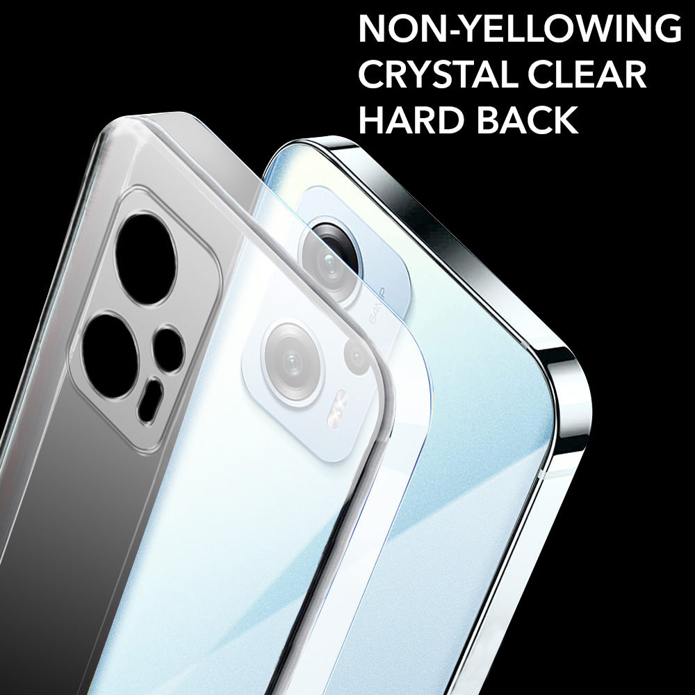 For Xiaomi Redmi K50i Back Cover Case Lifetime Anti-Yellow Clear  (Sleek Hard Crystal | Shockproof and Camera Protection)