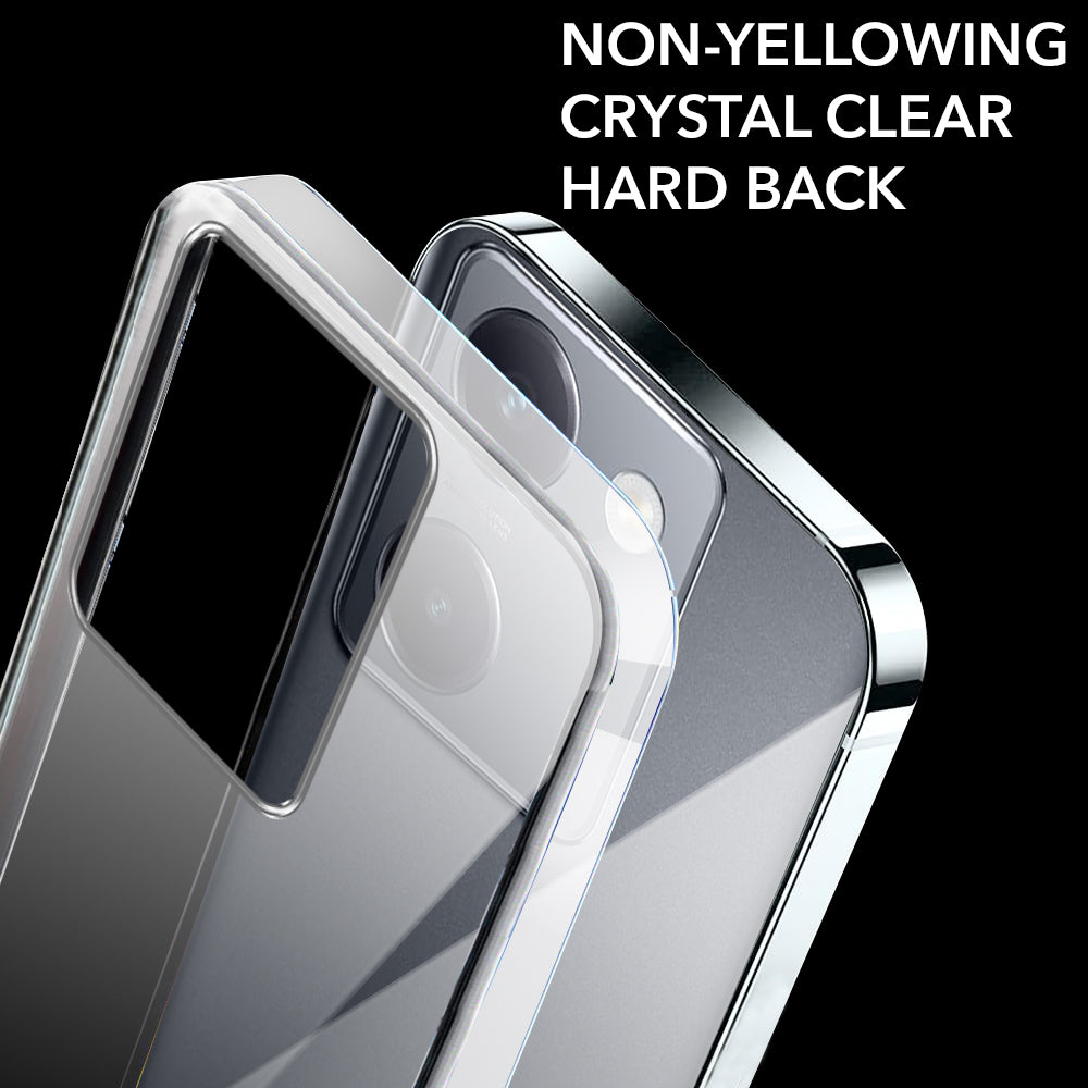 For Vivo Y300 Plus Back Cover Case (Hard Anti Yellow Clear Case | Drop & Camera Protection | Shockproof Polycarbonate)