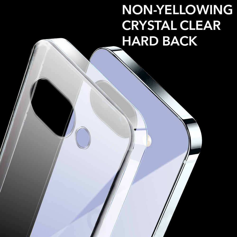 For Google Pixel 9A Back Cover Case (Hard Anti Yellow Clear Case | Sleek Hard Crystal Clear | Drop & Camera Protection | Shockproof Polycarbonate)