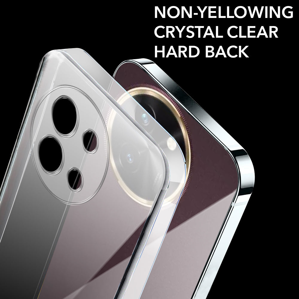 For Vivo T3x 5G Back Cover (Hard Anti Yellow Clear Case | Drop & Camera Protection | Shockproof Polycarbonate)