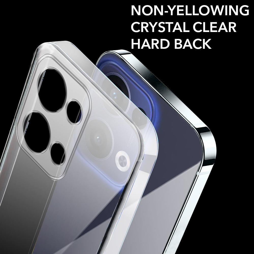 HAOYE Cover per OPPO Reno 13 (Reno13) 5G con Girevole Anello, Traslucido Custodia con Supporto Magnetico Auto, Silicone TPU e PC Doppio Strato Protettiva Bumper. Blu Reale