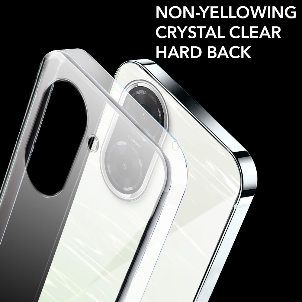 For Redmi A5 4G Lifetime Anti-Yellow Clear Back Cover Case (Sleek Hard Crystal | Shockproof and Camera Protection)