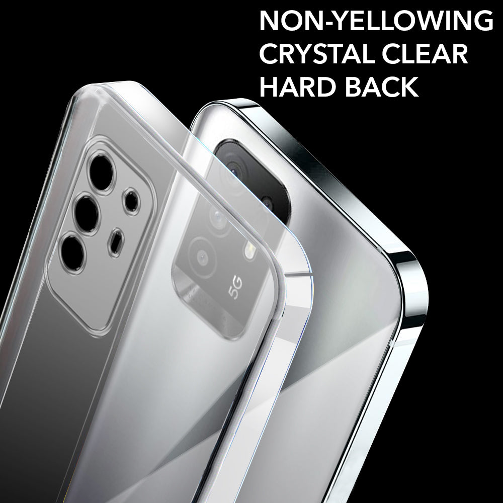 For Oppo F19 Pro Plus Back Cover Case (Hard Anti Yellow Clear Case | Drop & Camera Protection | Shockproof Polycarbonate)