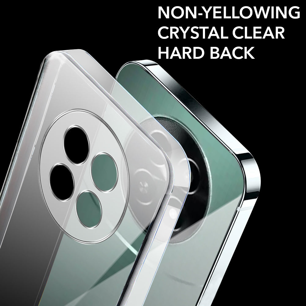 For Realme Narzo 70x 5G Back Cover Case (Hard Anti Yellow Clear Case | Sleek Hard Crystal Clear | Drop & Camera Protection | Shockproof Polycarbonate)