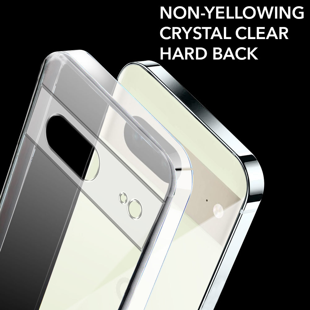 For Google Pixel 7 Back Cover Case Lifetime Anti-Yellow Clear (Sleek Hard Crystal | Shockproof and Camera Protection)