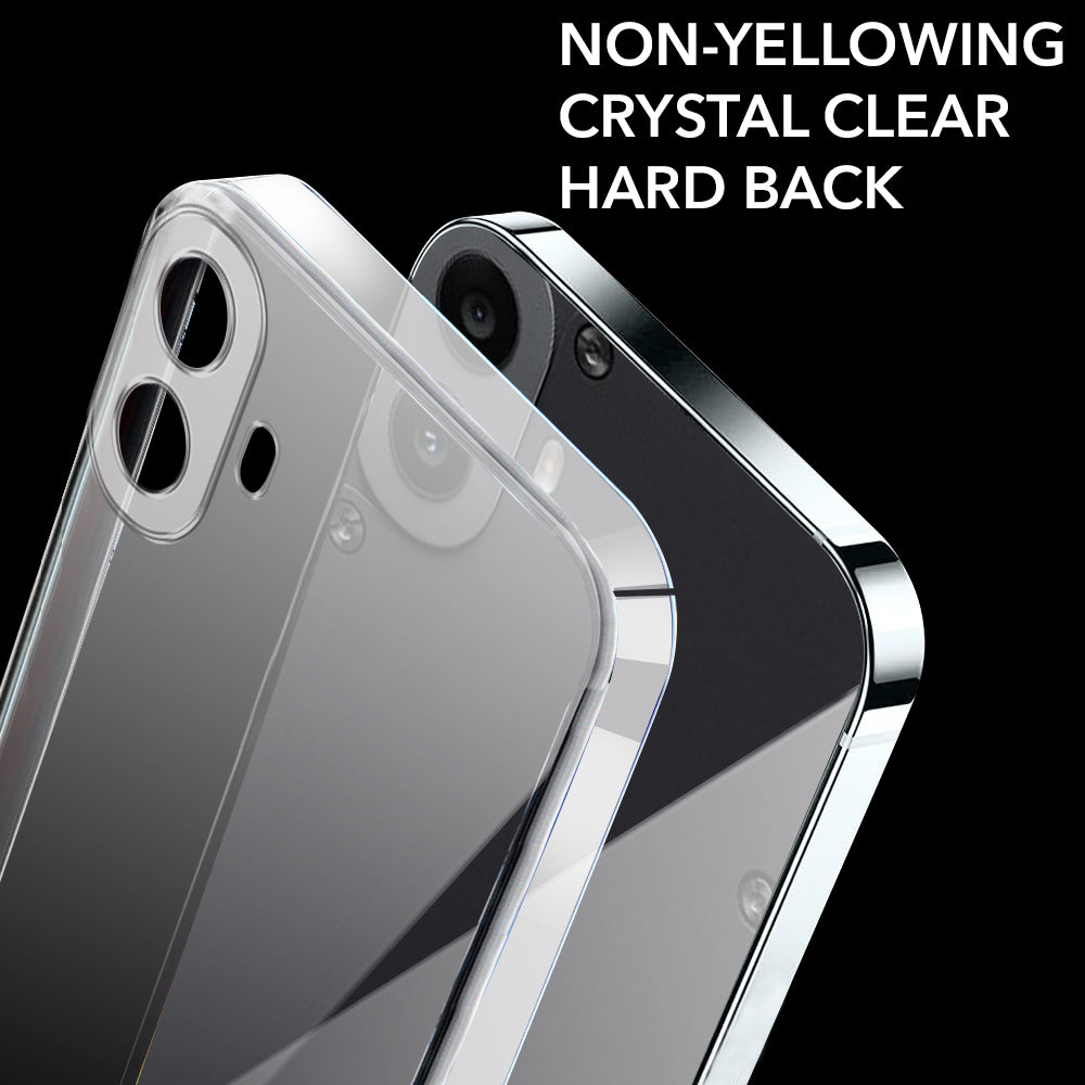 For Nothing CMF Phone 1 Back Cover (Hard Anti Yellow Clear Case | Drop & Camera Protection | Shockproof Polycarbonate)