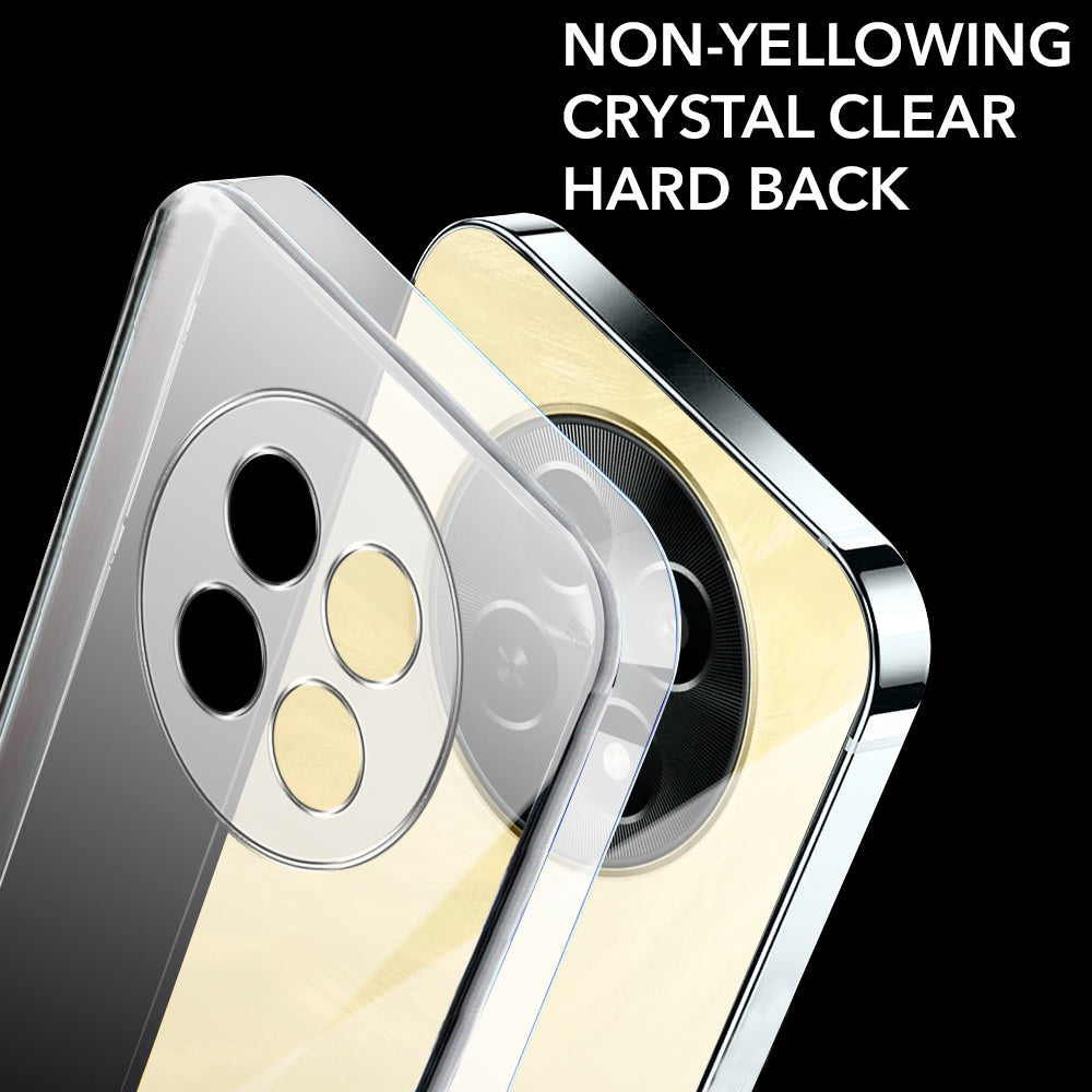 For Realme Narzo N65 5G Back Cover Case (Hard Anti Yellow Clear Case | Sleek Hard Crystal Clear | Drop & Camera Protection | Shockproof Polycarbonate)