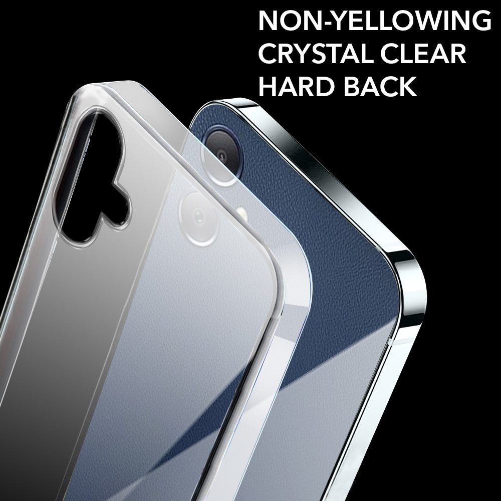 For Samsung Galaxy F05 | M05 Back Cover Case (Hard Anti Yellow Clear Case | Sleek Hard Crystal Clear | Drop & Camera Protection | Shockproof Polycarbonate)
