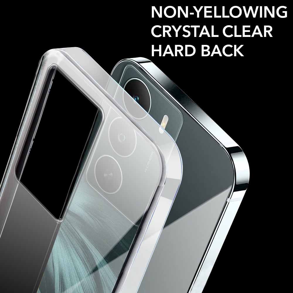 For Realme C75 5G Lifetime Anti-Yellow Clear Back Cover Case (Sleek Hard Crystal | Shockproof and Camera Protection)