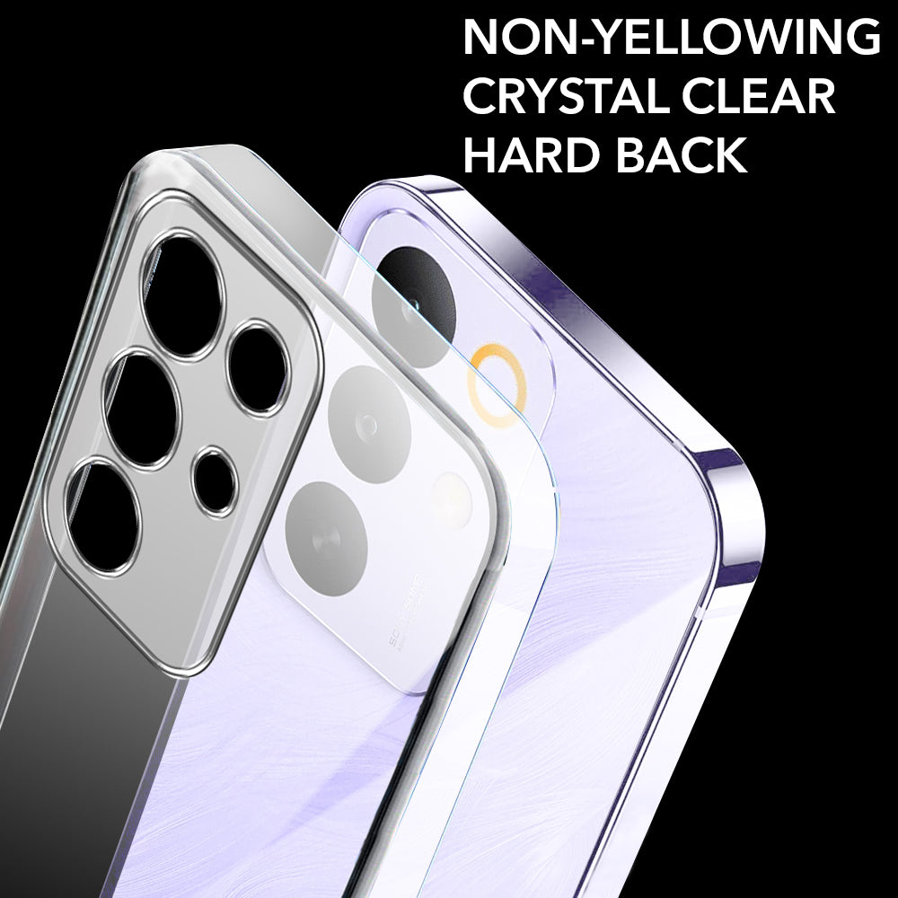 For Realme C85 5G | Realme Narzo 90x Back Cover Case Lifetime Anti-Yellow Clear (Sleek Hard Crystal | Shockproof and Camera Protection)