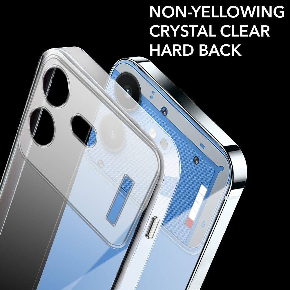 For Nothing Phone 4B 5G Back Cover Case Lifetime Anti-Yellow Clear (Sleek Hard Crystal | Shockproof and Camera Protection)
