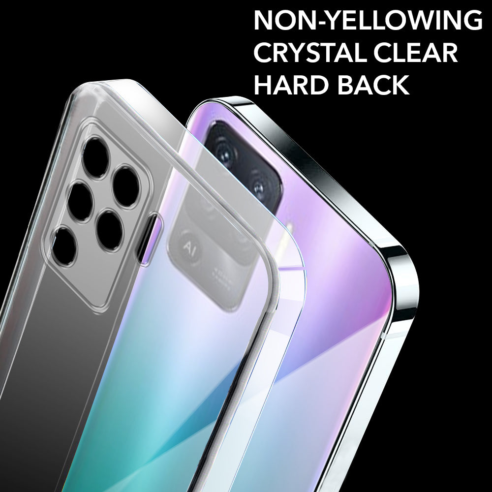 For Oppo Reno5 F Reno 5F Back Cover Case (Hard Anti Yellow Clear