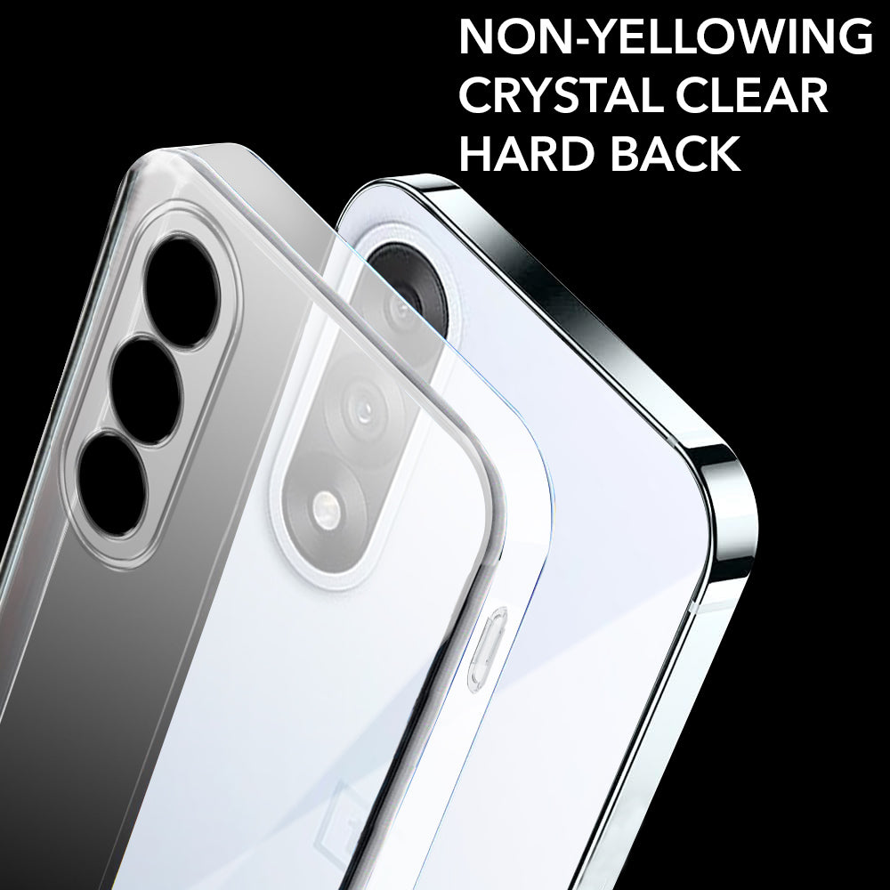 For Oneplus Nord 5 Back Cover Case Lifetime Anti-Yellow Clear (Sleek Hard Crystal | Shockproof and Camera Protection)