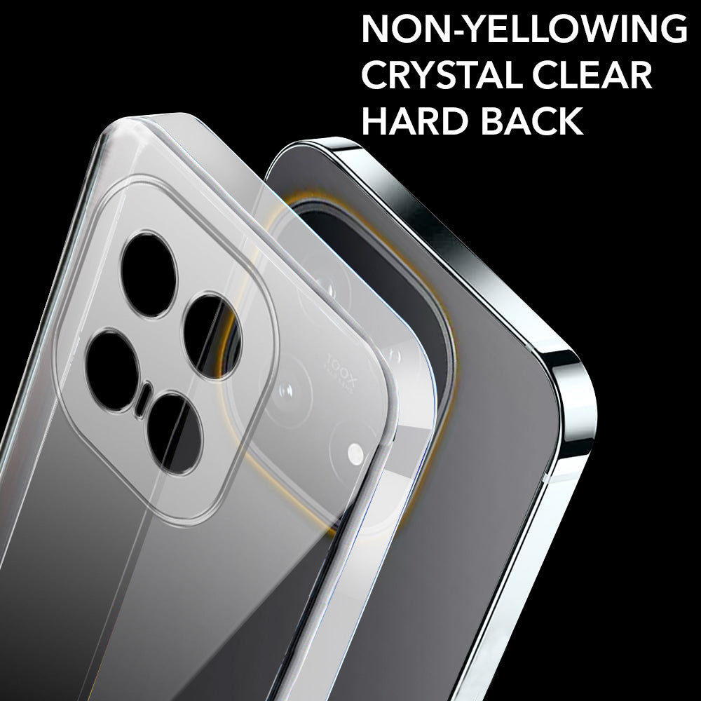 For Vivo iQOO 15 5G Back Cover Case Lifetime Anti-Yellow Clear (Sleek Hard Crystal | Shockproof and Camera Protection)