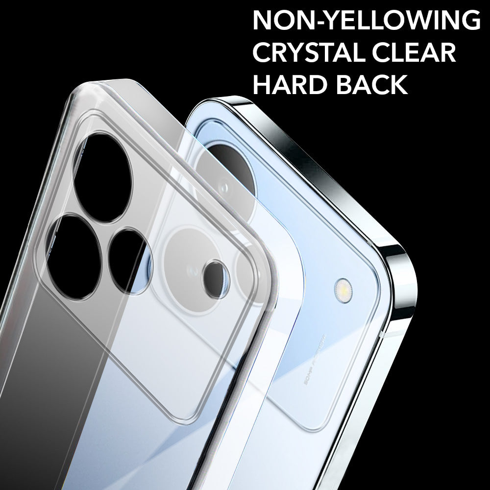 For Realme P4 Back Cover Case Lifetime Anti-Yellow Clear (Sleek Hard Crystal | Shockproof and Camera Protection)