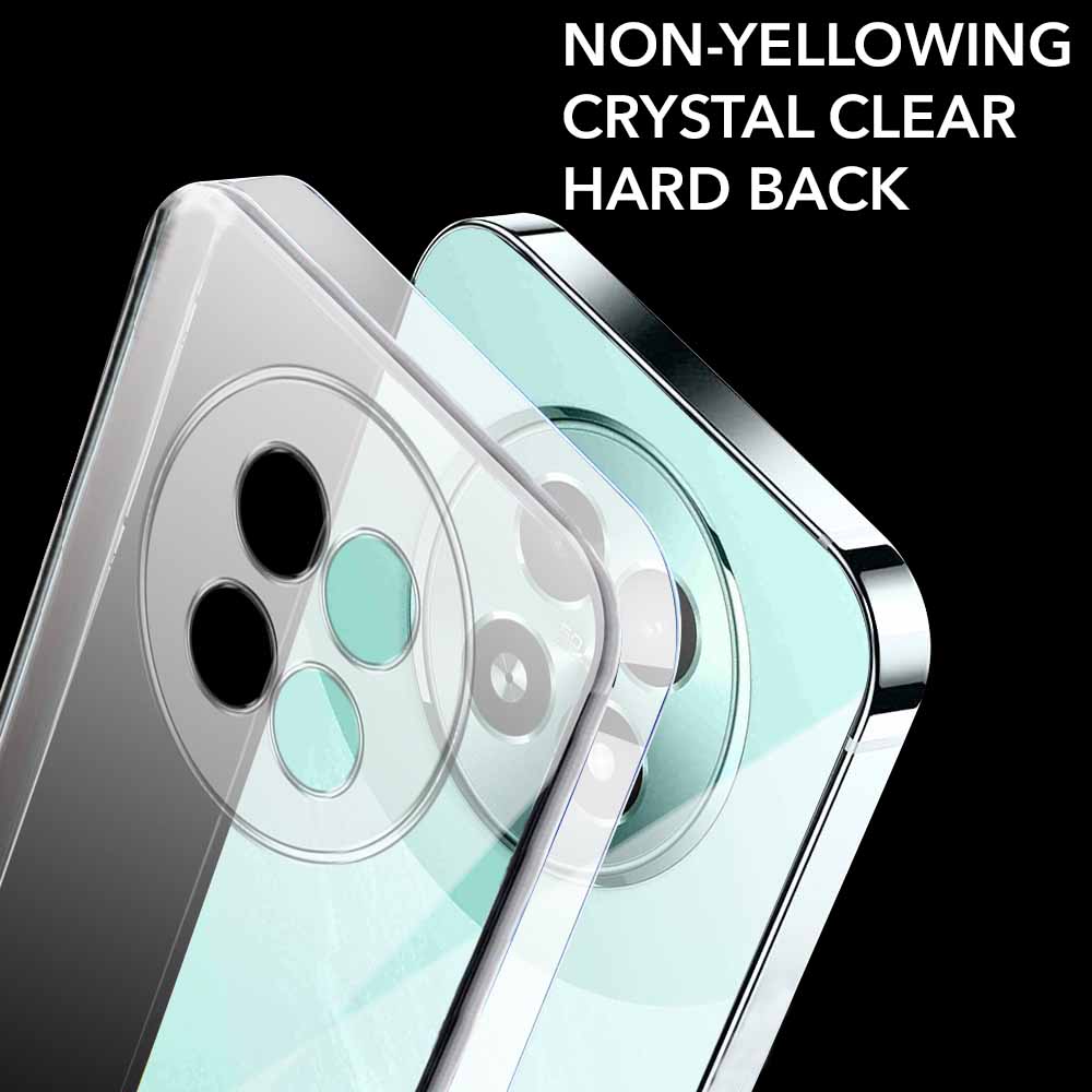For Realme 13 Back Cover Case Lifetime Anti-Yellow Clear (Sleek Hard Crystal | Shockproof and Camera Protection)