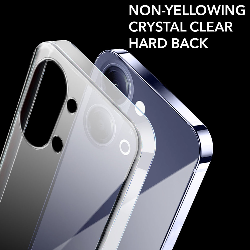 For Vivo Y05 (4G) | Vivo T5 Lite (5G)  Back Cover Case Lifetime Anti-Yellow Clear (Sleek Hard Crystal | Shockproof and Camera Protection)